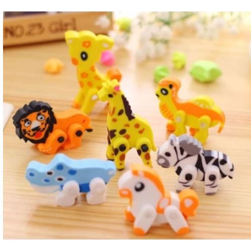 🇹🇼拉拉Lala＇s 立體動物橡皮擦超逼真 彩色 動物橡皮擦1塊8元-細節圖4