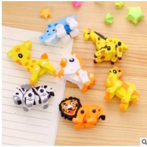 🇹🇼拉拉Lala＇s 立體動物橡皮擦超逼真 彩色 動物橡皮擦1塊8元-細節圖5