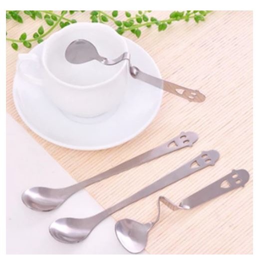 🇹🇼拉拉Lala＇s 咖啡勺 不銹鋼勺子 個性創意笑臉扭曲勺子15-細節圖5