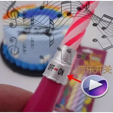 🇹🇼拉拉Lala＇s 音樂蠟燭~~能唱歌的蠟燭喲~~生日蠟燭 1+2蠟燭35-3-細節圖4