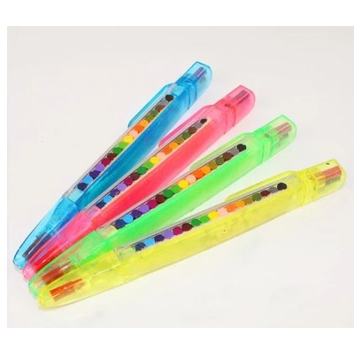 🇹🇼拉拉Lala＇s 創意文具 20色蠟筆小學生兒童多功能繪畫塗鴉筆彩色油畫棒-細節圖3