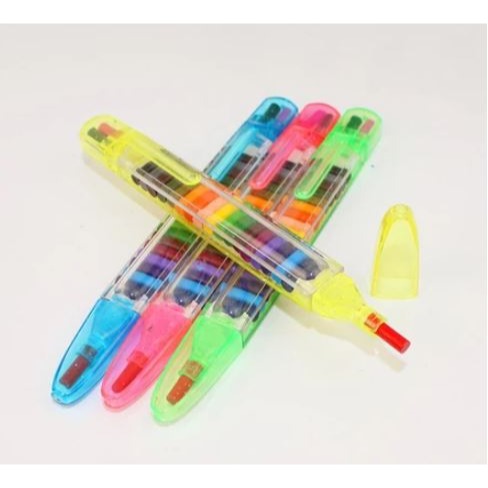 🇹🇼拉拉Lala＇s 創意文具 20色蠟筆小學生兒童多功能繪畫塗鴉筆彩色油畫棒-細節圖4