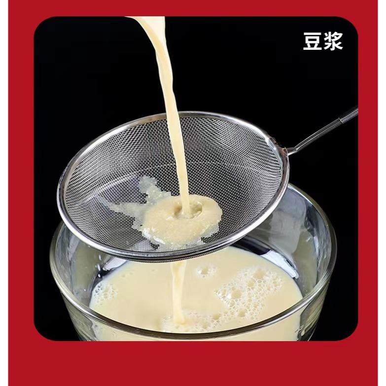 🇹🇼拉拉Lala＇s 201不鏽鋼家用油炸廚笊籬撈麵漏杓網漏杓細密過濾網篩果汁豆麵粉-細節圖3