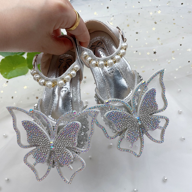 🇹🇼拉拉Lala＇s 網紗水鑽燙鑽蝴蝶結diy手工鞋花鞋輔件 公主鞋 女士皮鞋配件-細節圖4