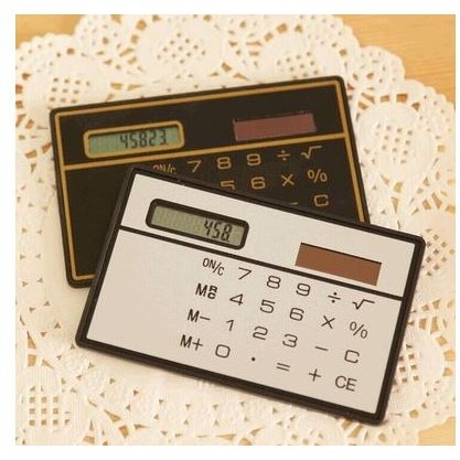 🇹🇼拉拉Lala＇s 高檔超薄型 便攜式 卡片太陽能計算器31-2-細節圖3