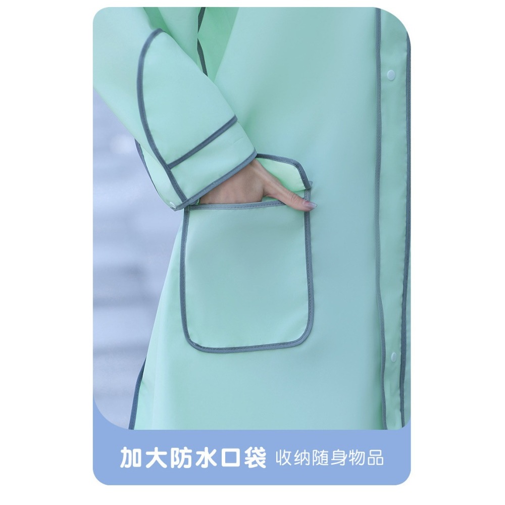 🇹🇼拉拉Lala＇s 雨衣加厚女男防暴雨防水摩托車電動車便攜成人騎行雨披-細節圖5