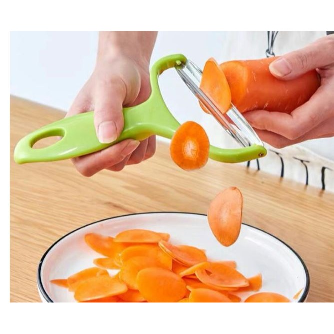 🇹🇼拉拉Lala＇s 不銹鋼果蔬削皮器 包菜刀 削皮器 包菜刨絲 寬口削皮刀-細節圖2