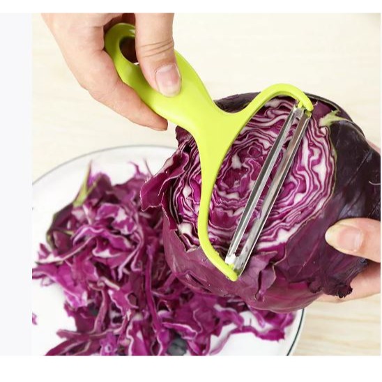 🇹🇼拉拉Lala＇s 不銹鋼果蔬削皮器 包菜刀 削皮器 包菜刨絲 寬口削皮刀-細節圖5