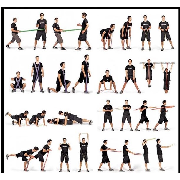 🇹🇼拉拉Lala＇s 彈力帶家用健身訓練器腹肌男士女士開肩美背助拉力繩防斷-細節圖3