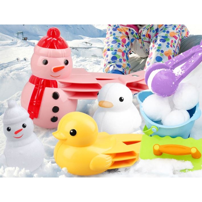 🇹🇼拉拉Lala＇s 兒童雪球夾玩具大號冬季戶外雪人夾雪器打雪仗工具擺攤雪夾-細節圖3