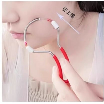 🇹🇼拉拉Lala＇s  臉部除毛器臉部除毛器彈簧絞臉毛挽面器去唇毛汗毛刮面工具-細節圖6