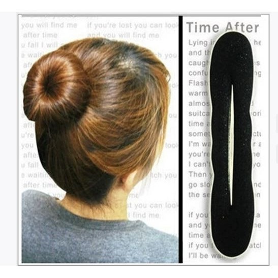 🇹🇼拉拉Lala＇s 熱賣 新款花樣 海綿盤發器 丸子頭 盤發棒工具44-3-細節圖4