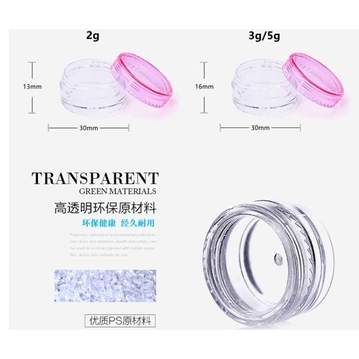 🇹🇼拉拉Lala＇s 3/5/10/20克圓罐盒 塑膠盒 藥盒 化妝品分裝盒 軟膏盒 藥膏盒圓罐26-9-細節圖5