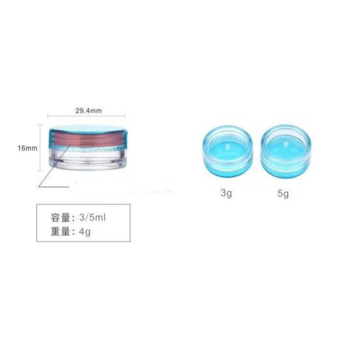 🇹🇼拉拉Lala＇s 3/5/10/20克圓罐盒 塑膠盒 藥盒 化妝品分裝盒 軟膏盒 藥膏盒圓罐26-9-細節圖9
