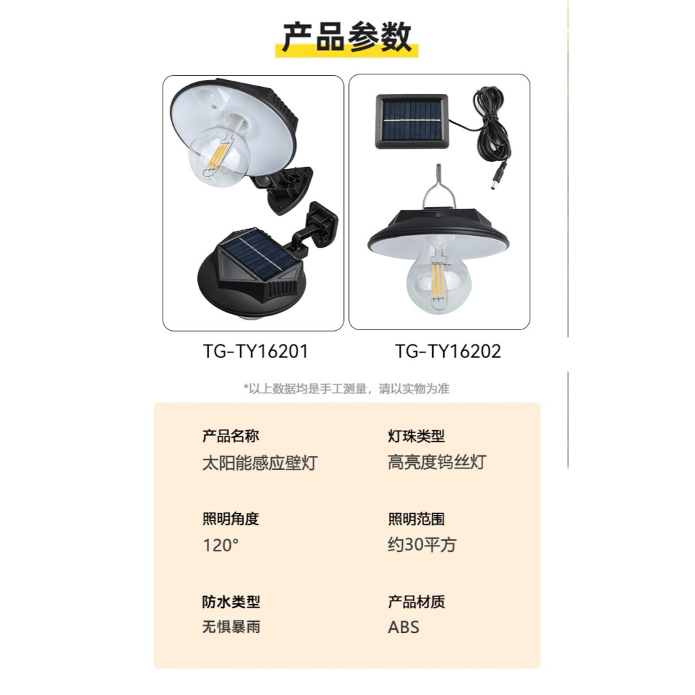 🇹🇼拉拉Lala＇s 光控太陽能燈 太陽能燈泡家用庭院花園太陽能壁燈露營燈泡氛圍燈防水燈 A0034-細節圖7