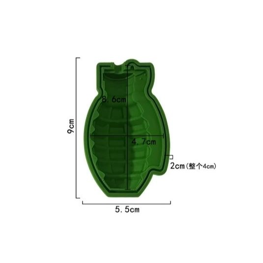 🇹🇼拉拉Lala＇s 創意糕模 手榴彈造型矽膠烘焙模具 矽膠冰格模具 矽膠冰格14-5-細節圖3