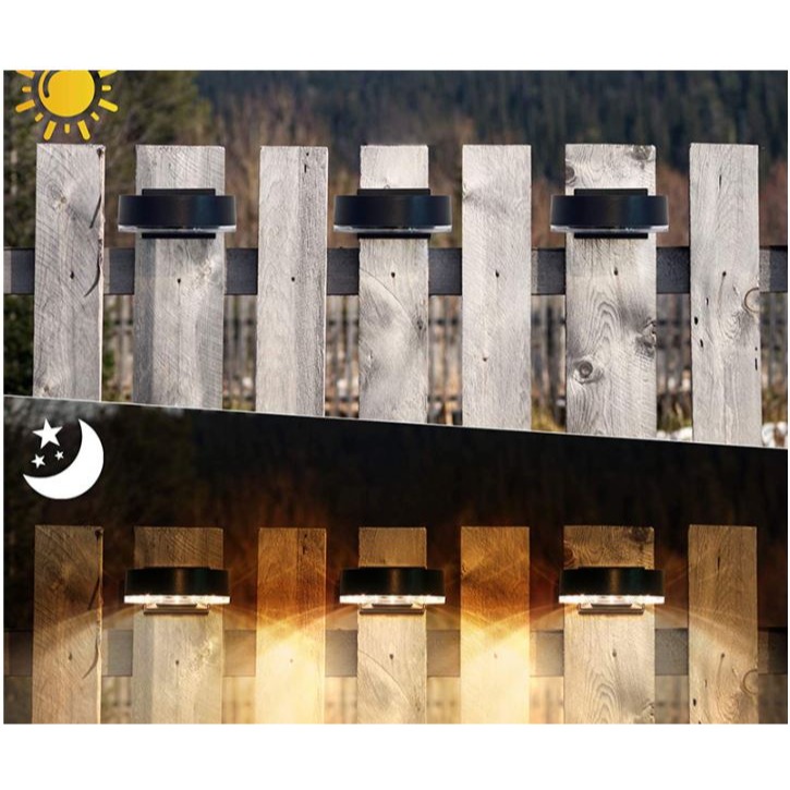 🇹🇼拉拉Lala＇s 光控太陽能燈戶外太陽能壁燈庭院籬笆燈 花園燈雙色圍欄燈 三色光[04-2]-細節圖8