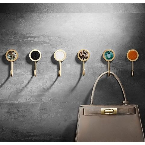 🇹🇼拉拉Lala＇s 不銹鋼輕奢免打孔掛鉤強力黏膠掛衣鉤衛浴門後壁掛牆單創意衣帽鉤-細節圖3