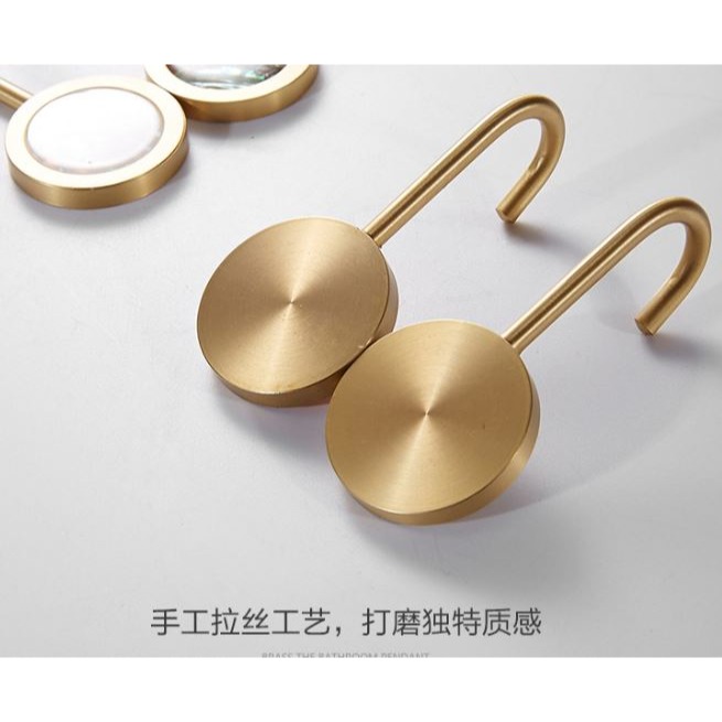 🇹🇼拉拉Lala＇s 不銹鋼輕奢免打孔掛鉤強力黏膠掛衣鉤衛浴門後壁掛牆單創意衣帽鉤-細節圖5