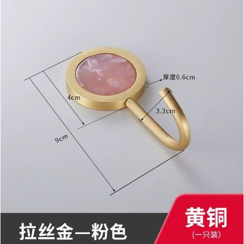 🇹🇼拉拉Lala＇s 不銹鋼輕奢免打孔掛鉤強力黏膠掛衣鉤衛浴門後壁掛牆單創意衣帽鉤-細節圖9