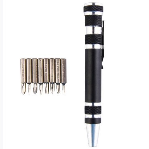 🇹🇼拉拉Lala＇s 八合一多功能螺絲刀 廣告促銷磁性螺絲刀 鋁合金工具筆/37-2-細節圖3