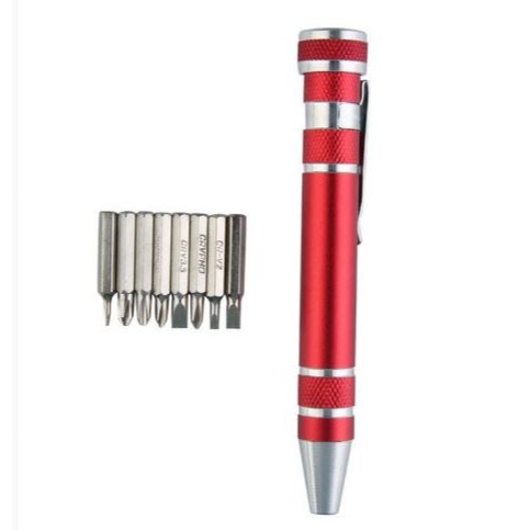 🇹🇼拉拉Lala＇s 八合一多功能螺絲刀 廣告促銷磁性螺絲刀 鋁合金工具筆/37-2-細節圖5