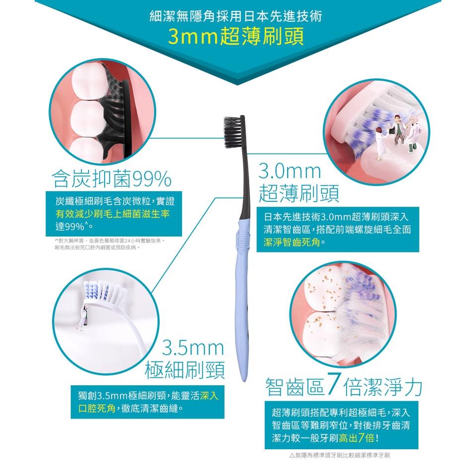 【省錢大賣場】現貨!!全新!!獅王LION無隱角牙刷 小巧頭/紳潔頭/中小頭/ex抗敏/ex牙周專護/亮白護齦-細節圖4