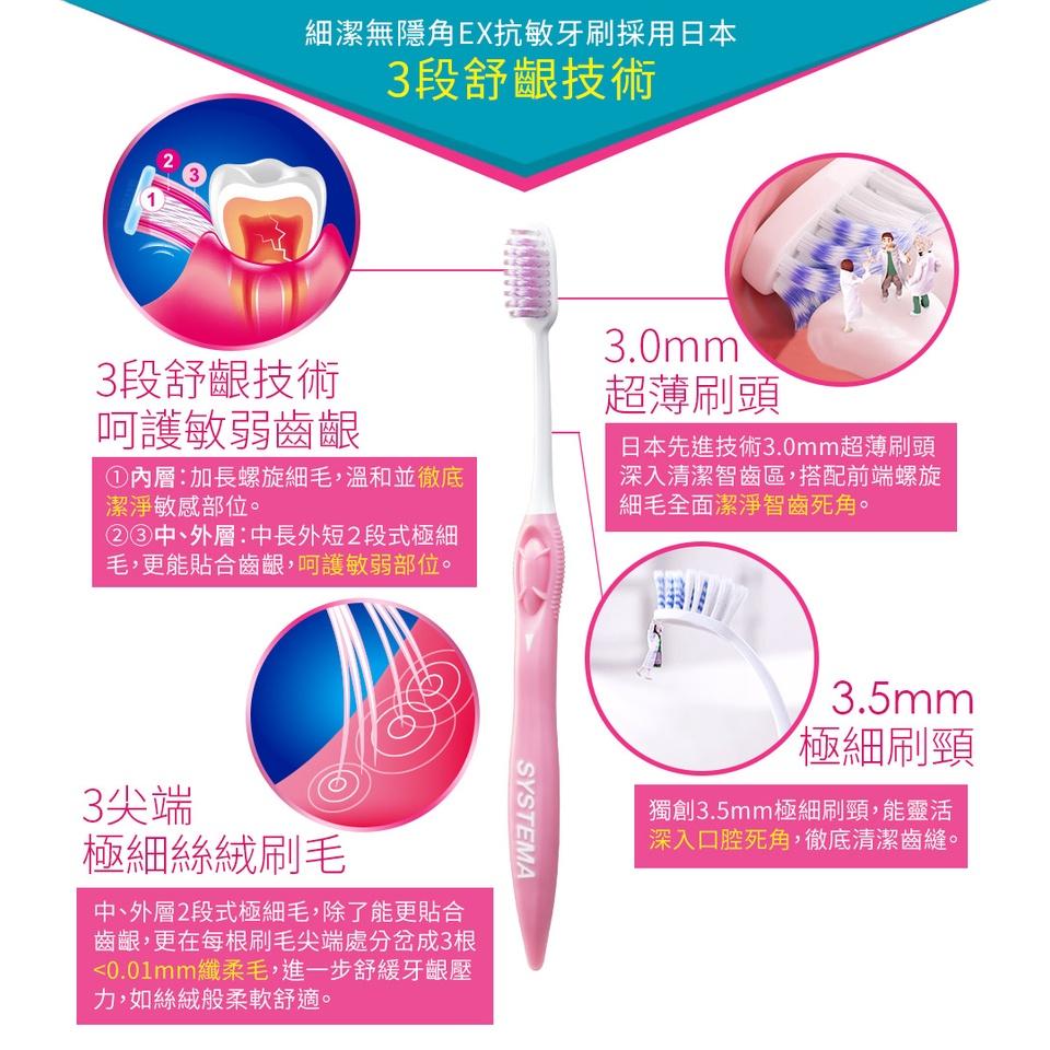 【省錢大賣場】現貨!!全新!!獅王LION無隱角牙刷 小巧頭/紳潔頭/中小頭/ex抗敏/ex牙周專護/亮白護齦-細節圖7