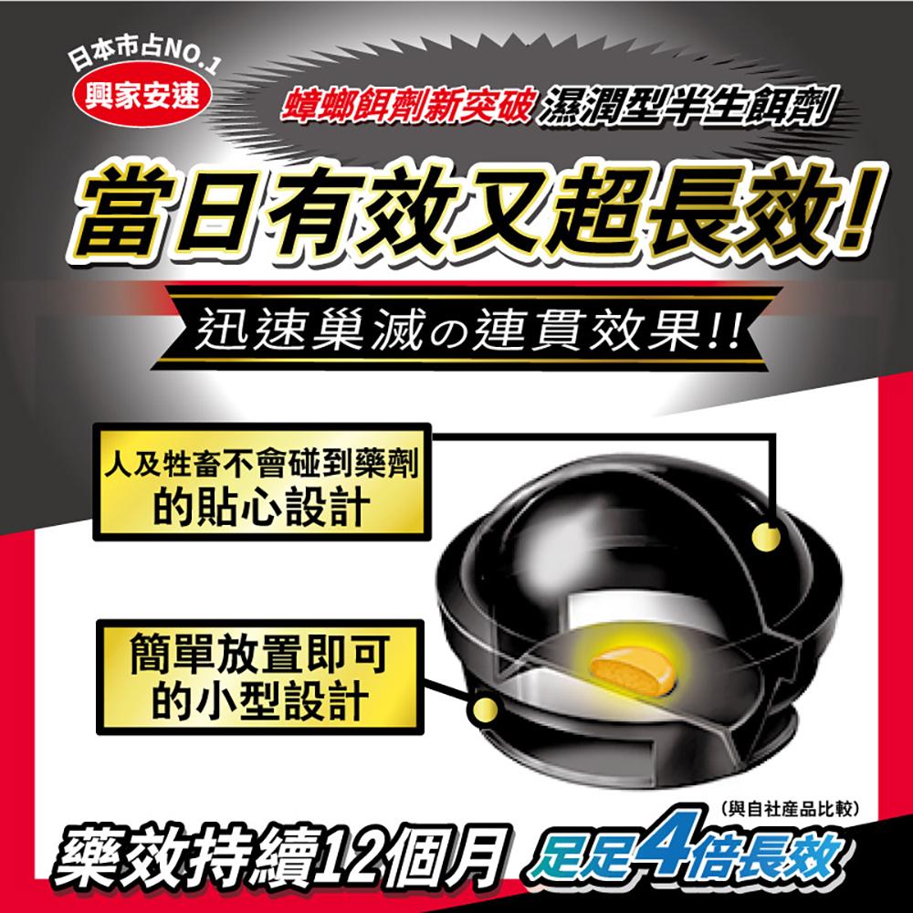 日本!!興家安速 小黑帽蟑螂餌劑12入即期品出清-細節圖5