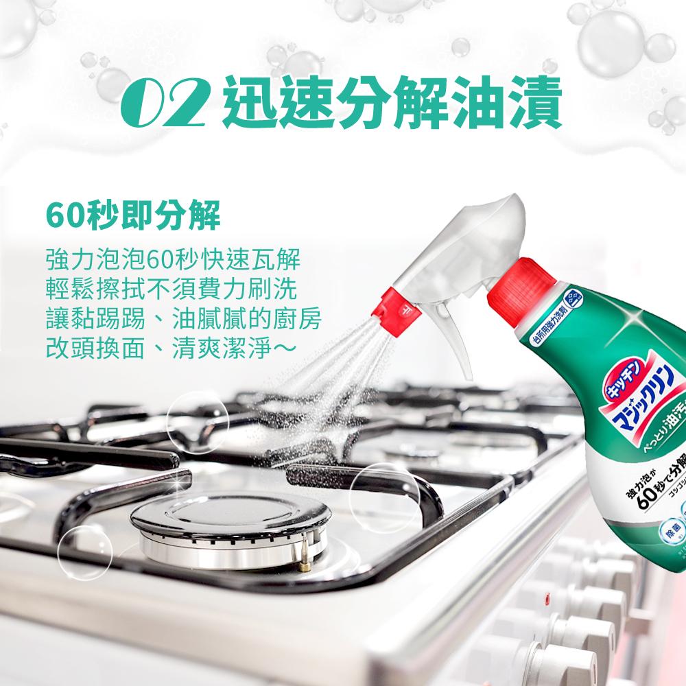 日本花王  浴室強力除霉泡沫噴霧清潔劑/廚房泡沫清潔劑 400ml-細節圖7