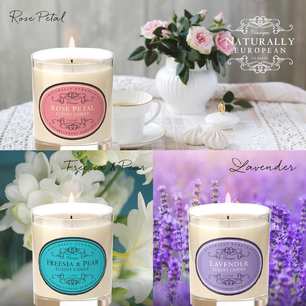 現貨!!英國賽玫特自然歐洲植物蠟香氛蠟燭 玫瑰花瓣/小蒼蘭及英國梨/薰衣草-細節圖4