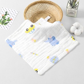 六層紗純棉泡泡紗布巾 25*25cm 掛繩擦手巾 嬰幼兒紗布巾-規格圖3