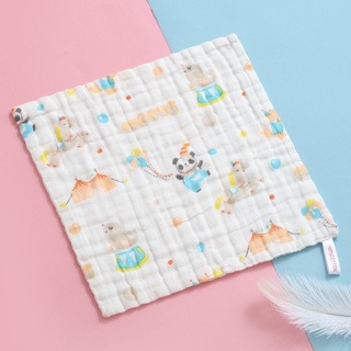 六層紗純棉泡泡紗布巾 25*25cm 掛繩擦手巾 嬰幼兒紗布巾-規格圖3
