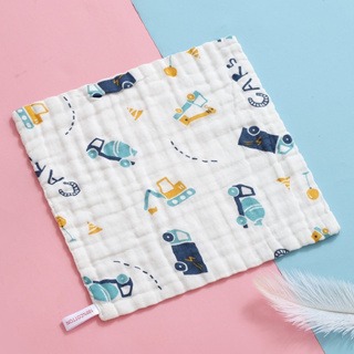 六層紗純棉泡泡紗布巾 25*25cm 掛繩擦手巾 嬰幼兒紗布巾-規格圖3