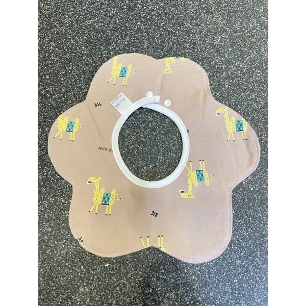 嬰兒圍兜兜 三層純棉防水口水巾 360度可旋轉圍兜兜-規格圖6