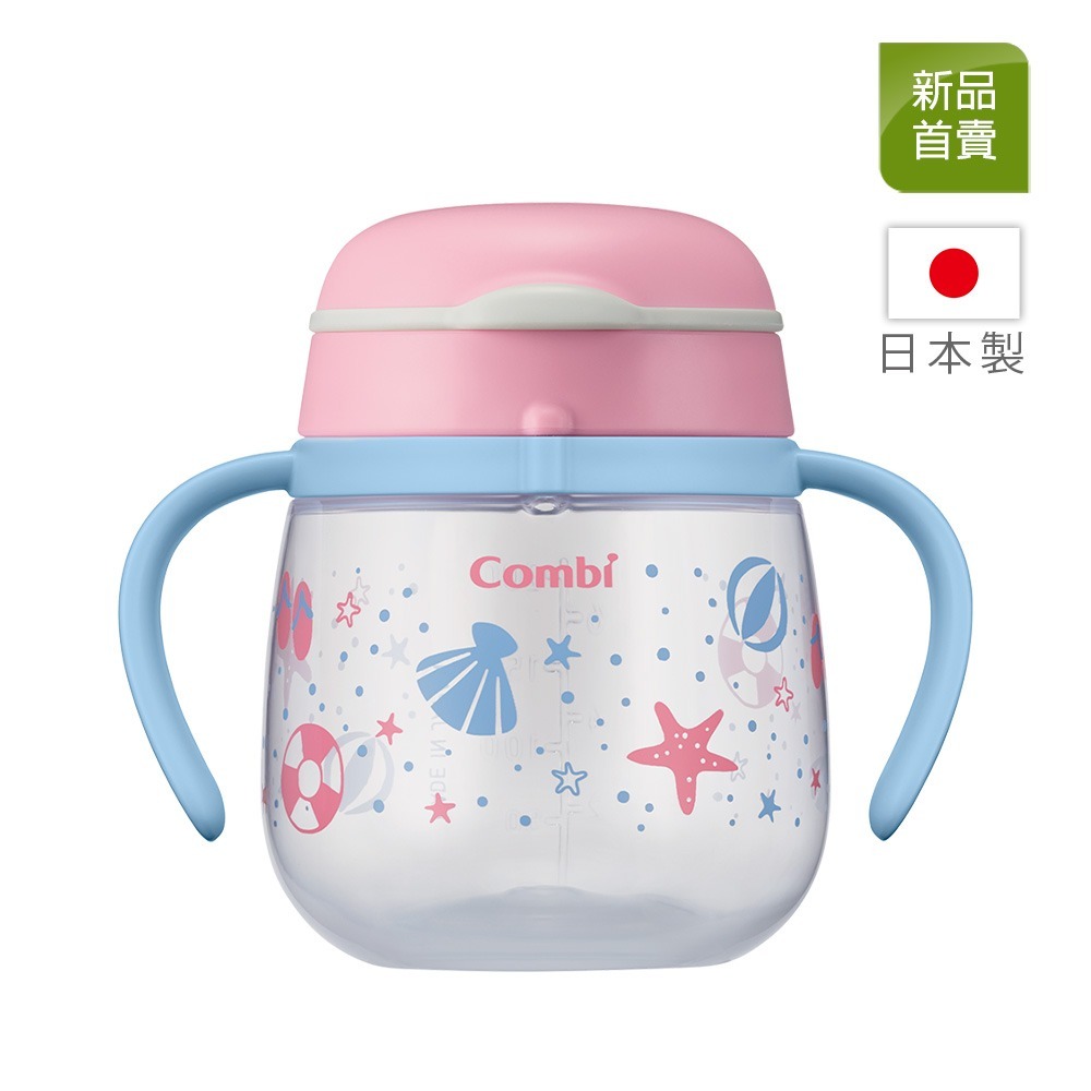 Combi康貝 LakuMug樂可杯第二階段直飲杯 水杯 水壺5M+ 240ml 17830 17829-規格圖2