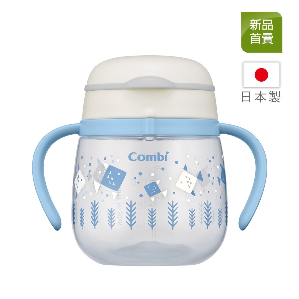 Combi康貝 LakuMug樂可杯第二階段直飲杯 水杯 水壺5M+ 240ml 17830 17829-規格圖2