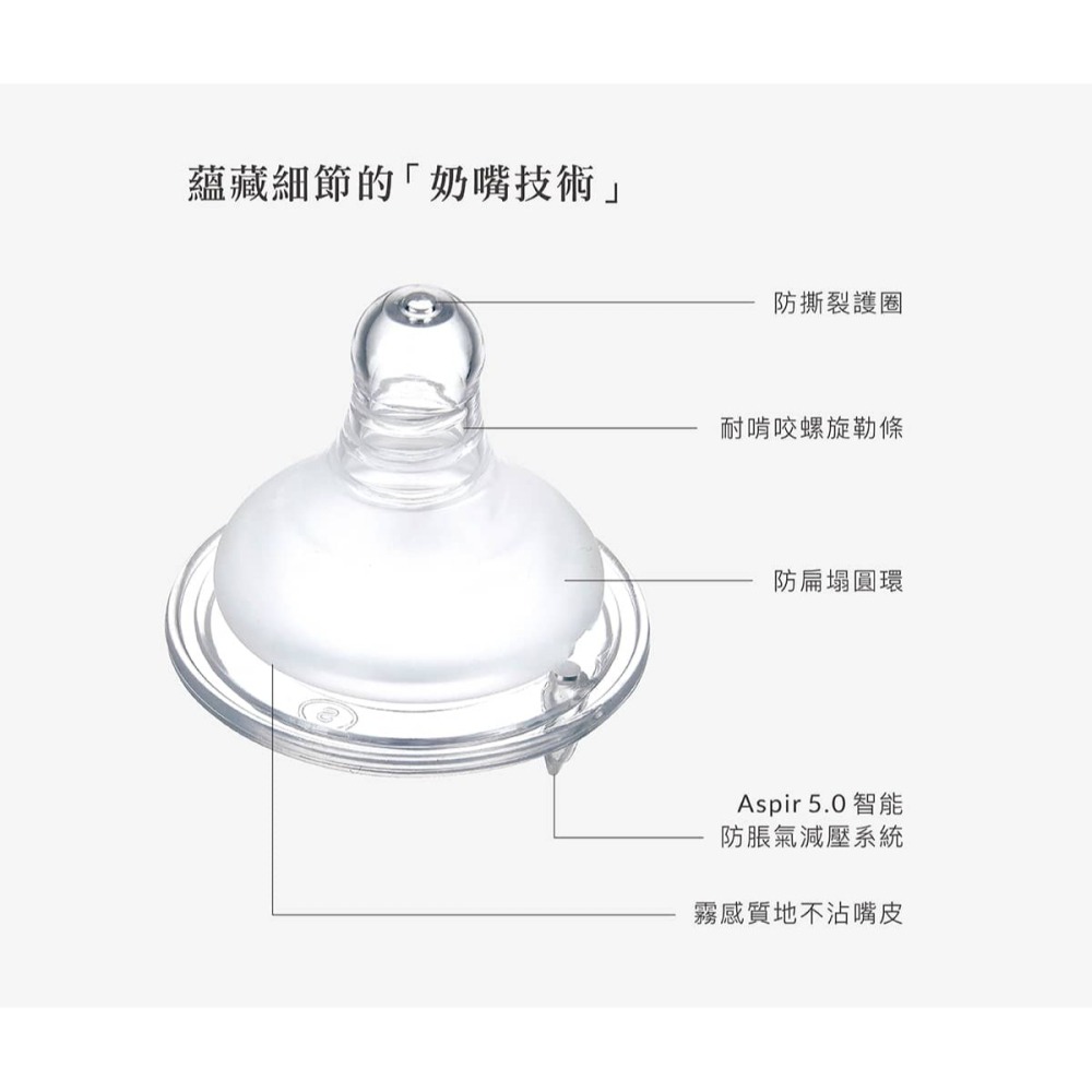 小獅王辛巴 Simba蘊蜜質金玻璃寬口防脹氣奶瓶180ml(附圓孔S奶嘴)-細節圖5