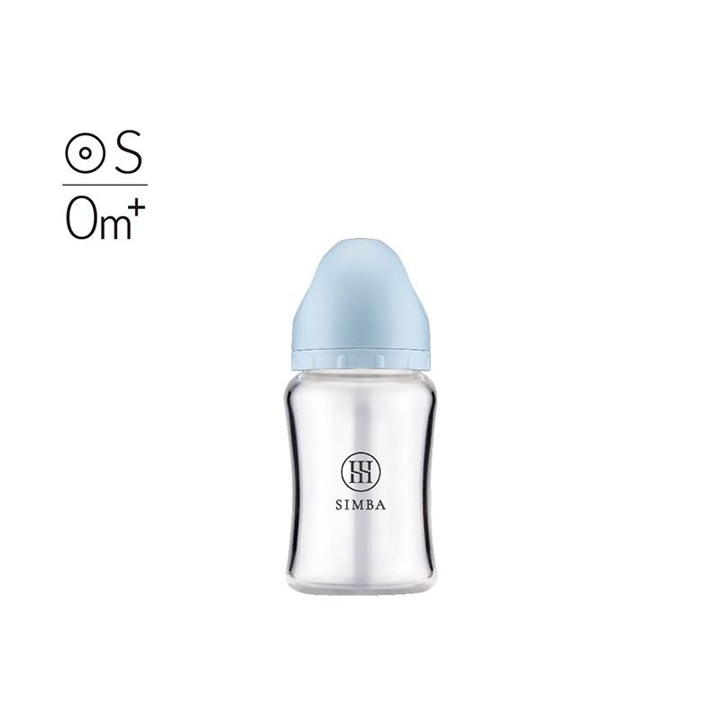 小獅王辛巴 Simba蘊蜜質金玻璃寬口防脹氣奶瓶180ml(附圓孔S奶嘴)-規格圖5