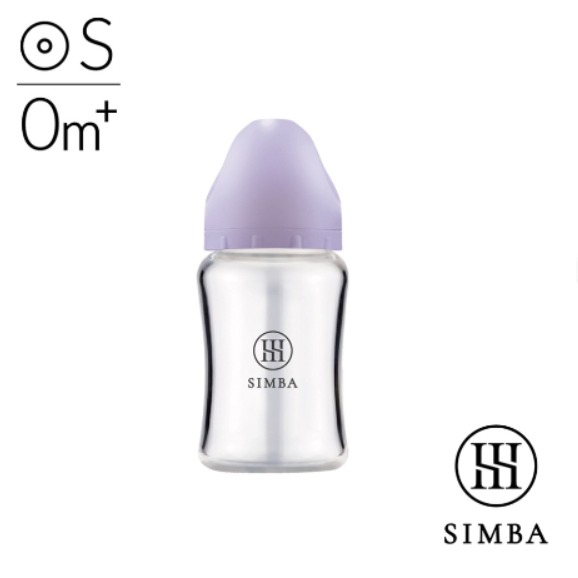 小獅王辛巴 Simba蘊蜜質金玻璃寬口防脹氣奶瓶180ml(附圓孔S奶嘴)-規格圖5