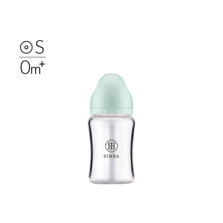 小獅王辛巴 Simba蘊蜜質金玻璃寬口防脹氣奶瓶180ml(附圓孔S奶嘴)-規格圖5