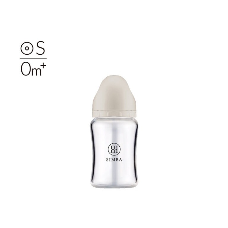 小獅王辛巴 Simba蘊蜜質金玻璃寬口防脹氣奶瓶180ml(附圓孔S奶嘴)-規格圖5