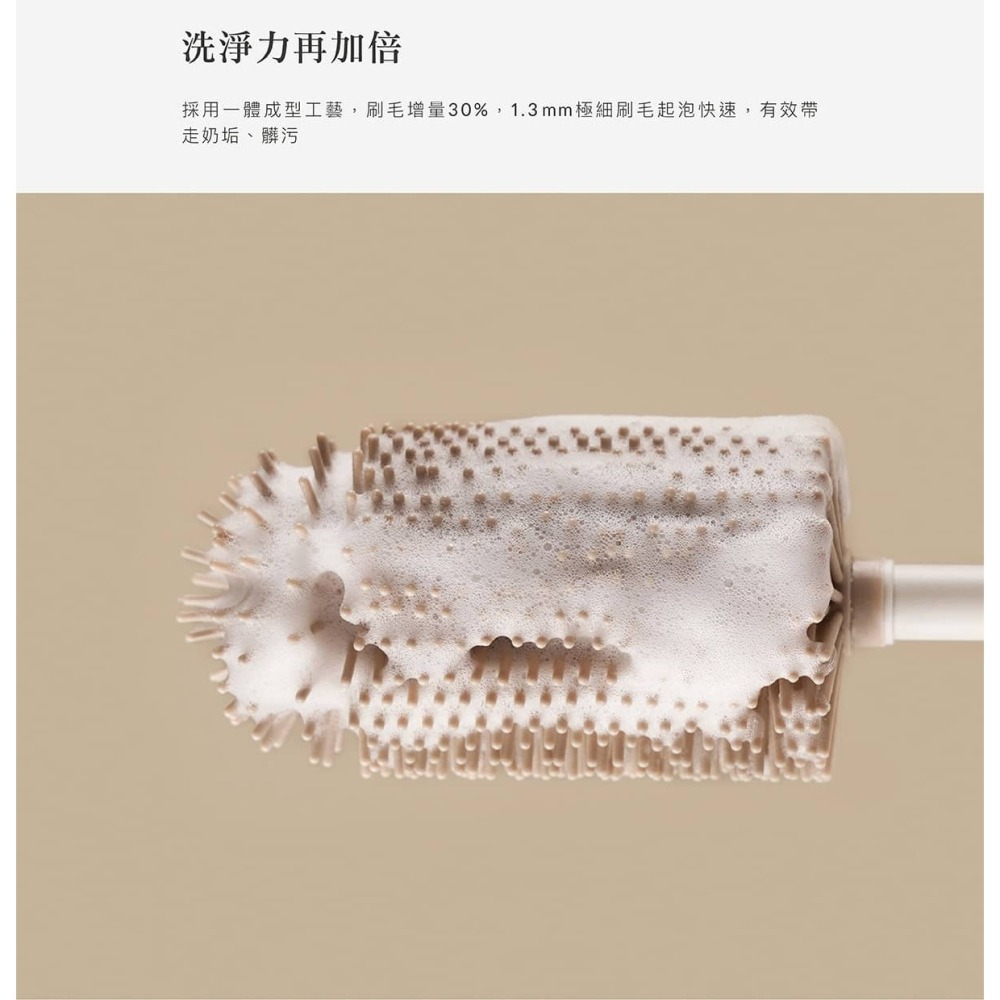小獅王辛巴 Simba超柔無垢白金矽膠旋轉奶瓶刷 *此款採隨機出貨，不挑色-細節圖4