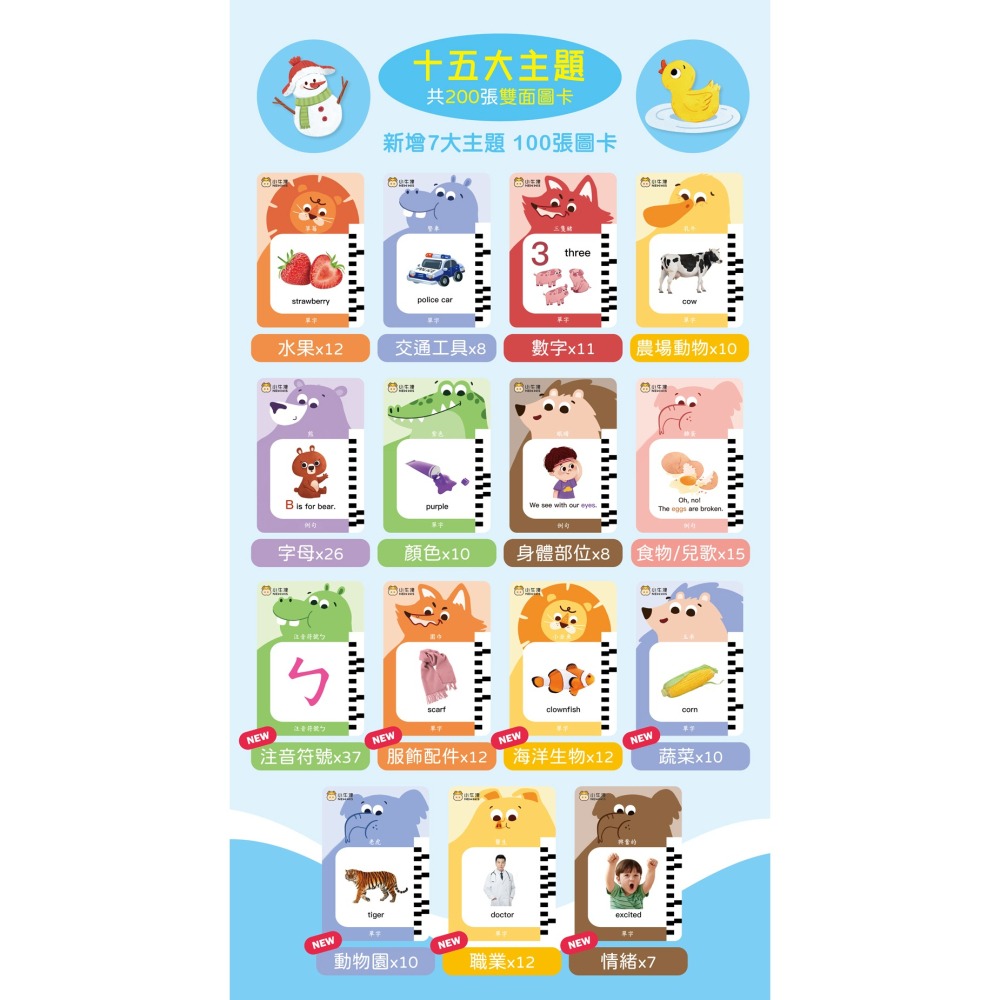 小牛津 互動學習讀卡機+200張雙面圖卡 63407-細節圖7