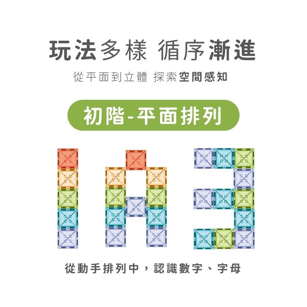 小牛津 動物樂園滾珠磁力片 104pcs(滾珠軌道/造型磁力片/動物造景玩具) 63413-細節圖7