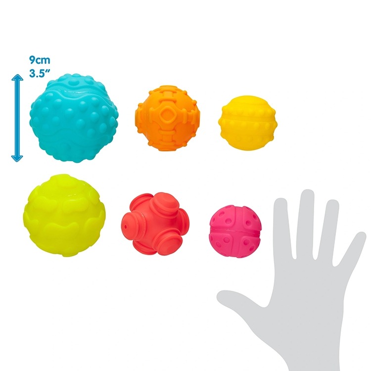 Playgro培高 彩虹觸覺球 6顆入 6M+-細節圖3