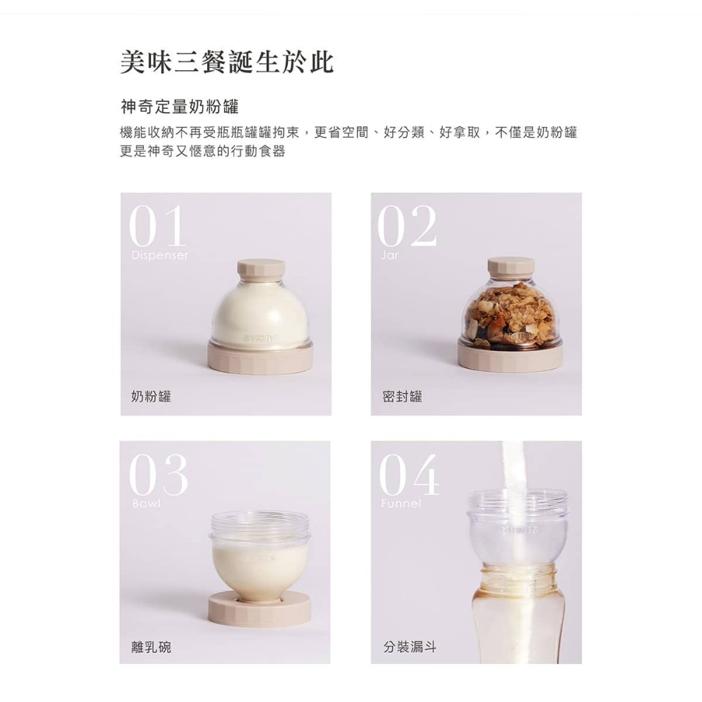 小獅王辛巴 神奇定量奶粉罐 酪梨/無花果/氣泡水/肉桂捲 	21221/41221/11221/51221-細節圖2