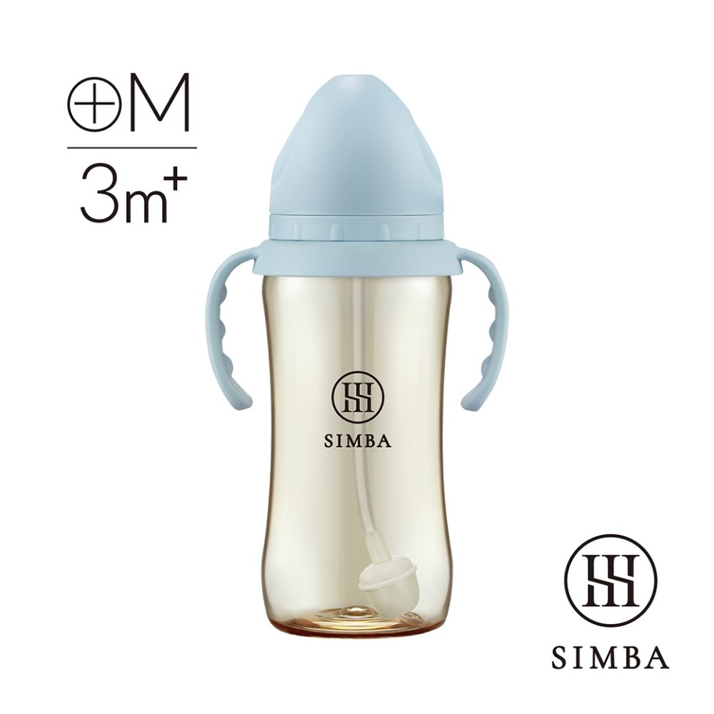 小獅王辛巴蘊蜜鉑金PPSU寬口吸管把手防脹氣奶瓶360ml 學飲適用 (附十字孔M 奶嘴)-規格圖6