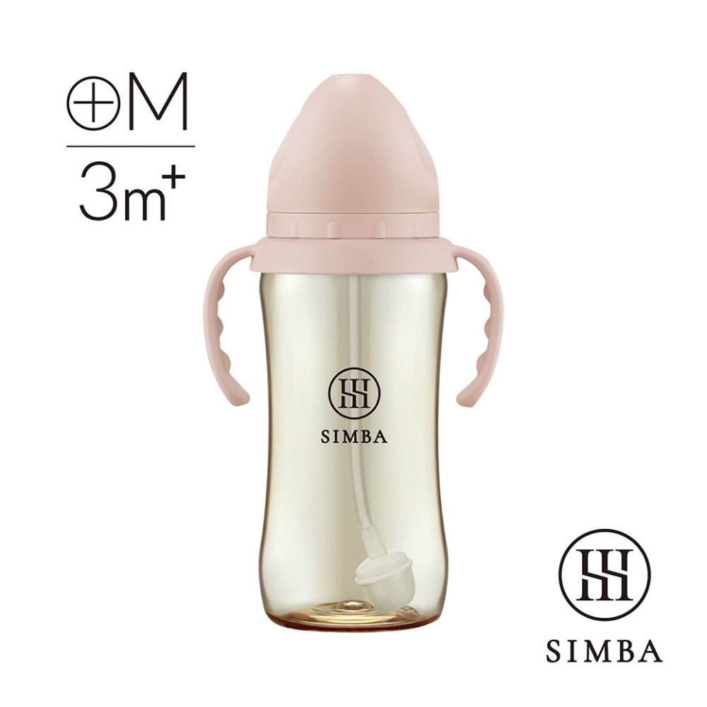 小獅王辛巴蘊蜜鉑金PPSU寬口吸管把手防脹氣奶瓶360ml 學飲適用 (附十字孔M 奶嘴)-規格圖6
