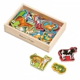 美國瑪莉莎 Melissa & Doug -動物造型木質磁鐵貼 - 20 pcs 00475